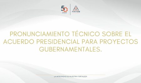 Pronunciamiento Técnico sobre el Acuerdo Presidencial para Proyectos Gubernamentales.